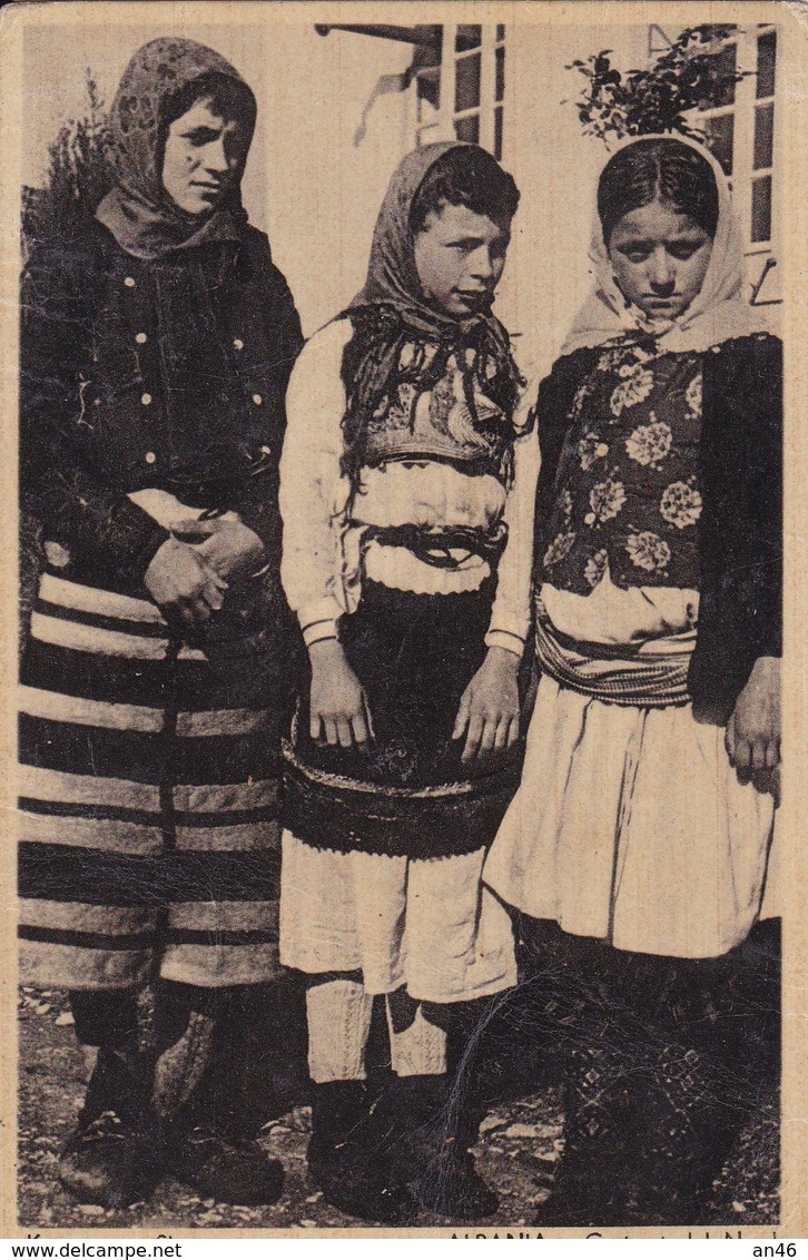 ALBANIA COSTUMI DEL NORD  VG  AUTENTICA 100% - Albania