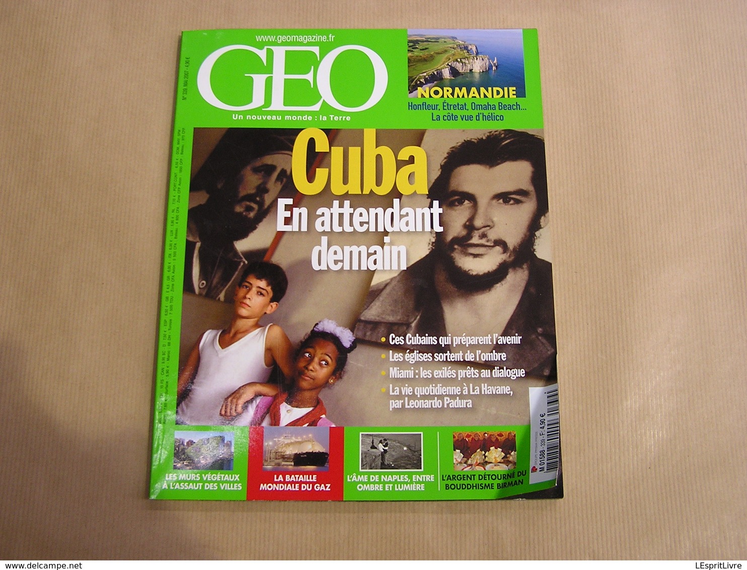 GEO Magazine N° 339 Géographie Voyage Monde Cuba La Havane Eglises Naples Italie Murs Végétaux Normandie Etretat - Tourisme & Régions