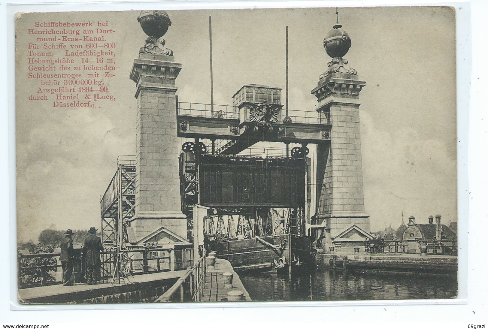 Schiffshebewerk  Bei Heinrichenburg Am Dortmund  ( Péniche ) - Dortmund