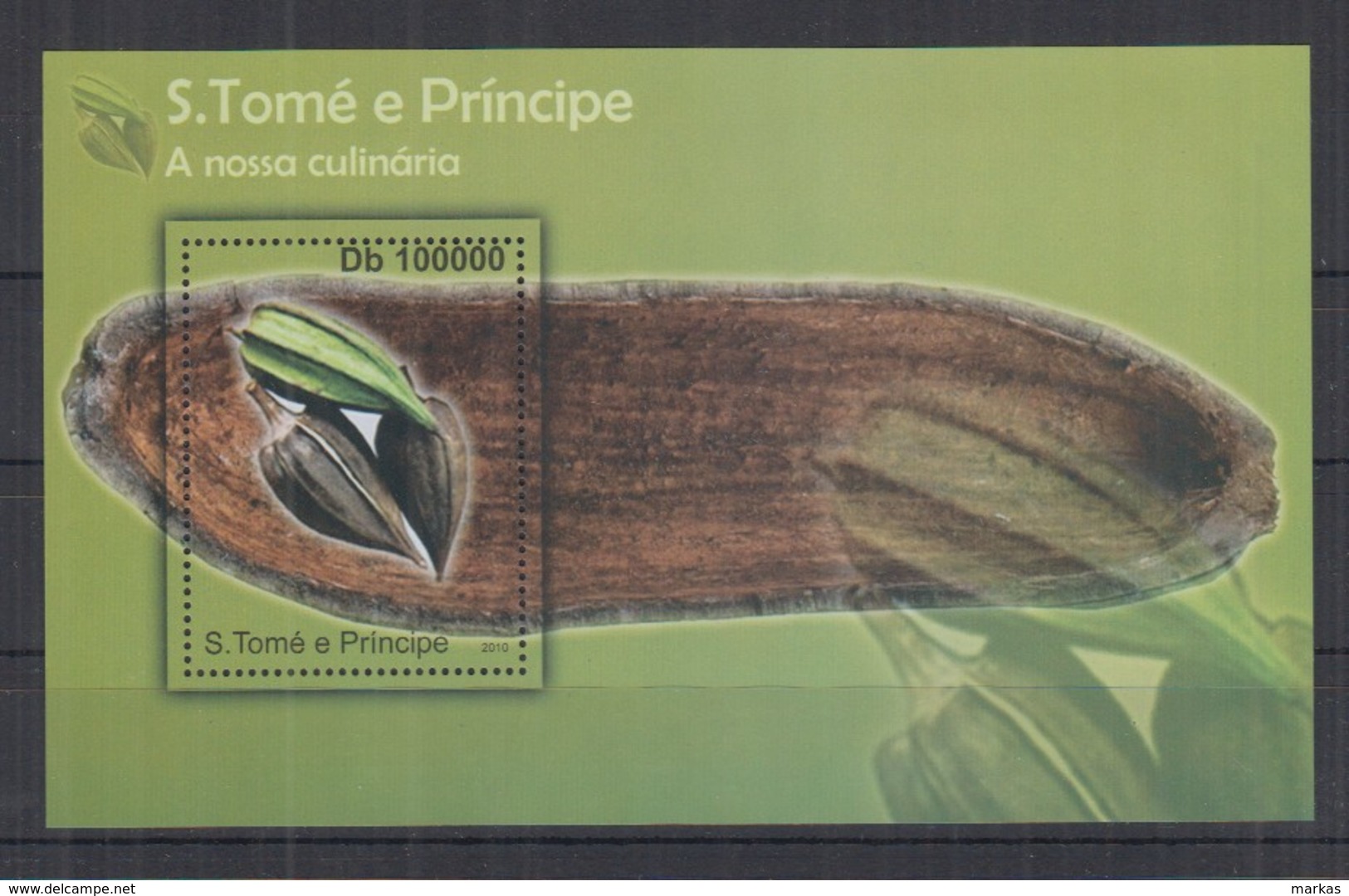 J221. S.Tome E Principe - MNH - 2010 - Plants - Fruits - Culinarie - Cacao - Bl - Other & Unclassified
