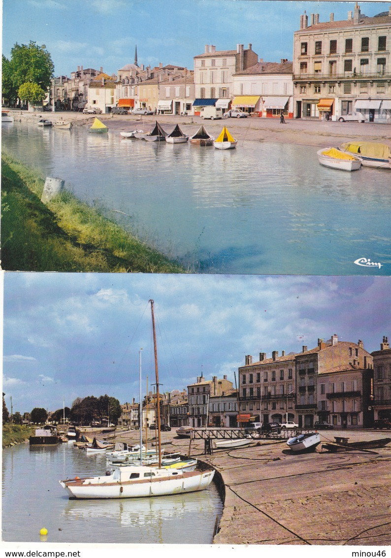 BLAYE : 2 Cpsm G.F. LE PORT ET LES QUAIS.1968-1973.ECRITES.T.B.ETAT.PETIT PRIX.COMPAREZ.PORT : 1.00E - Blaye