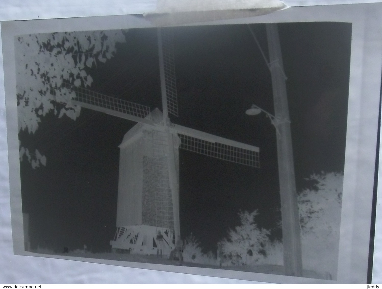 Oude Foto Van Windmolen Rond 1950  Ergens In West - Vlaanderen - Lieux