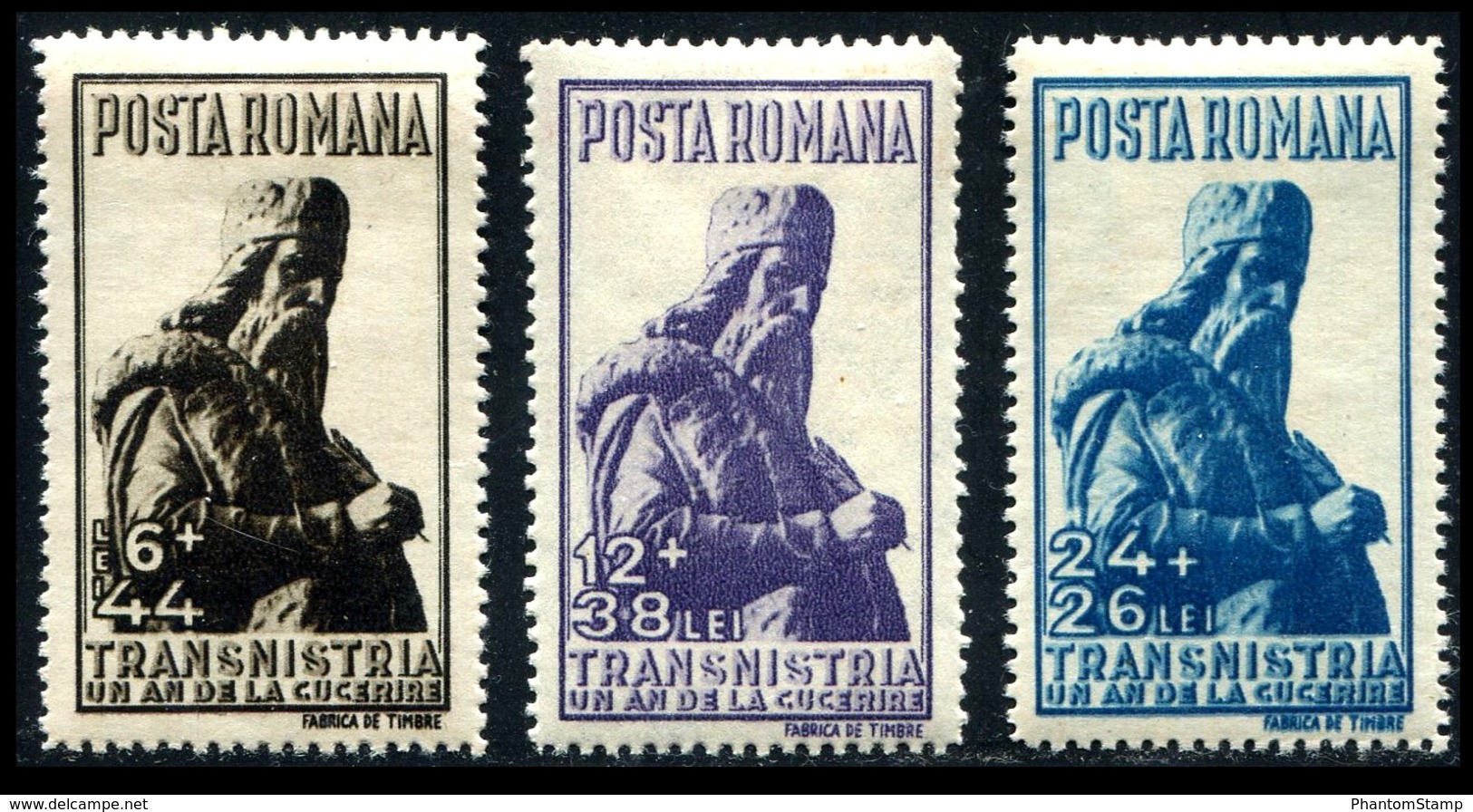 1942 Romania (3) Semi Posts - Neufs