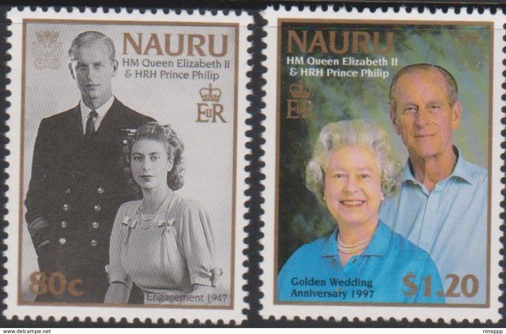 Nauru SG 469-470 1997 Golden Wedding, Mint Never Hinged - Nauru