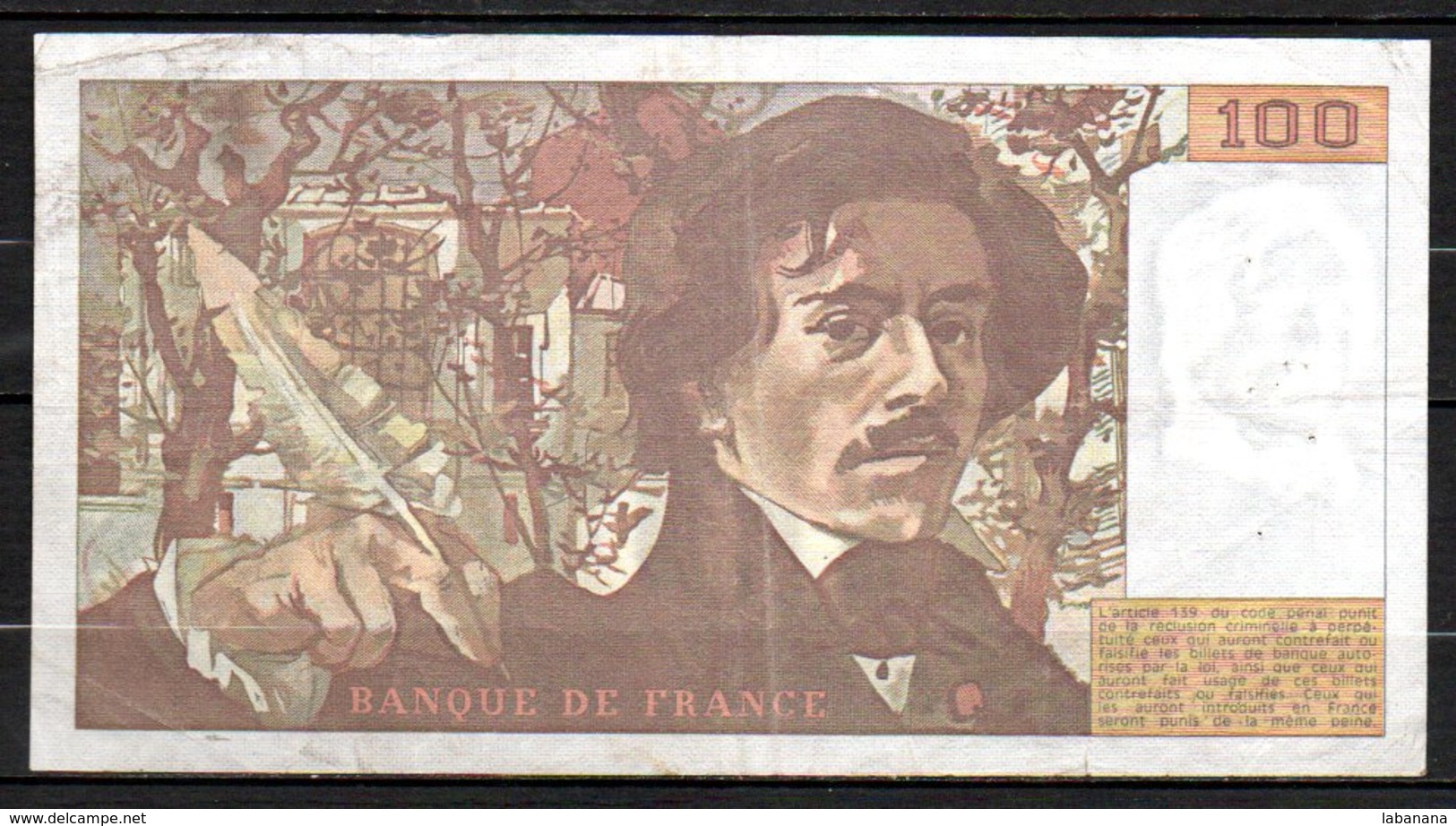 615-France Billet De 100 Francs 1979 L18 - 100 F 1978-1995 ''Delacroix''