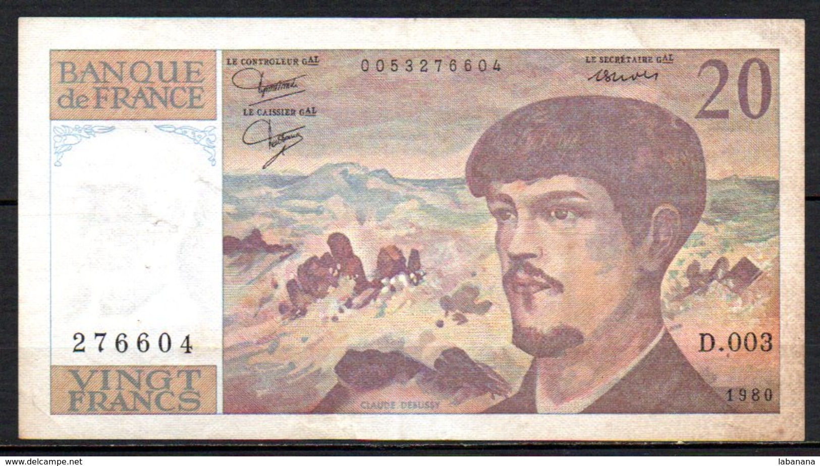 615-France Billet De 20 Francs 1980 D003 - 20 F 1980-1997 ''Debussy''