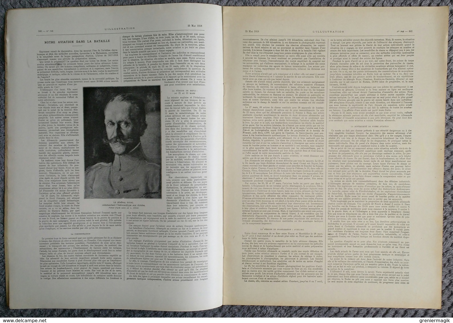 L'Illustration 3925 25 Mai 1918 Mort De L'aviateur Gilbert/La Guerre à Tahiti Zélée Walkure/Diables Bleus/Raoul Lufbery - L'Illustration