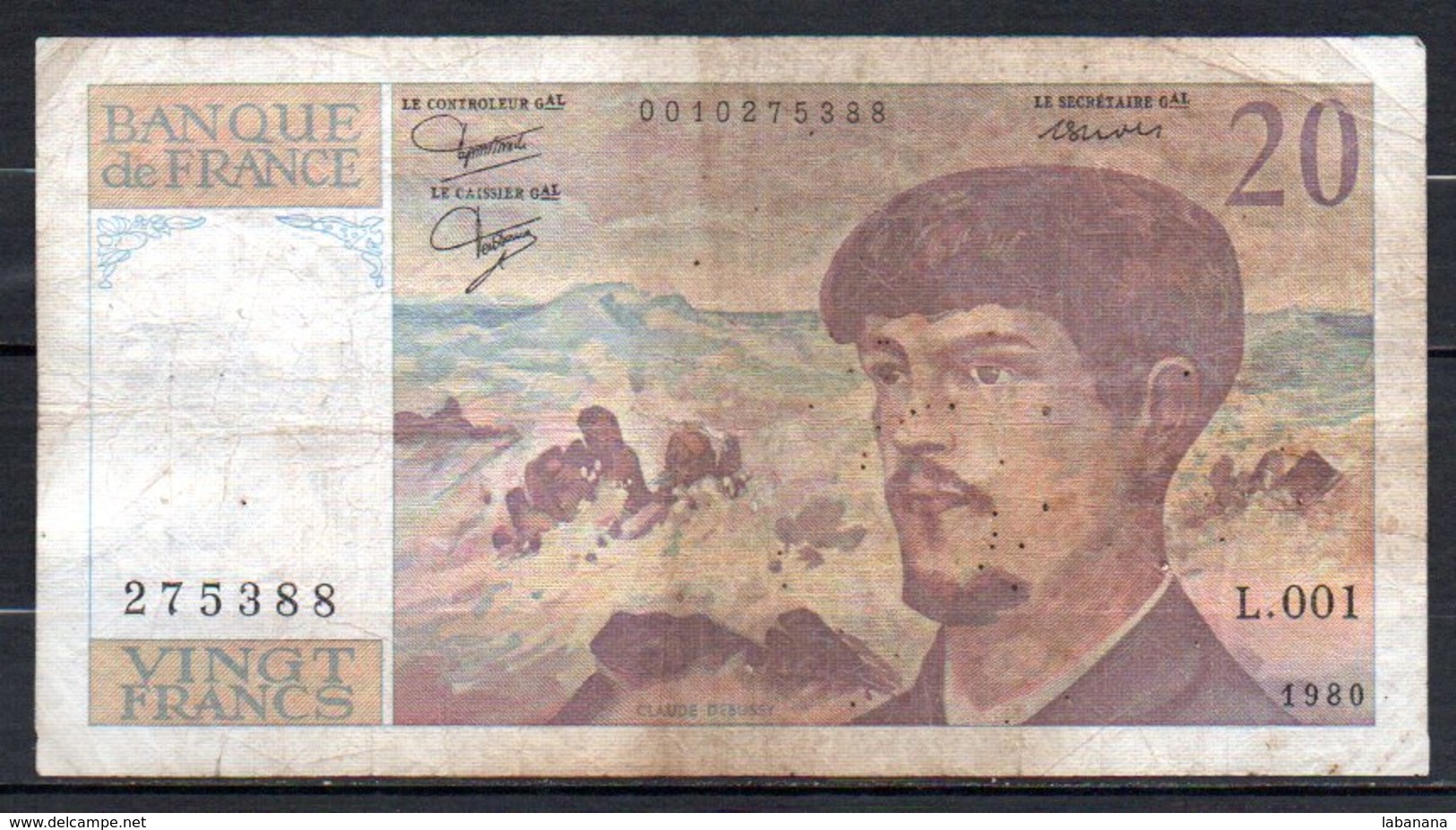 615-France Billet De 20 Francs 1980 L001 - 20 F 1980-1997 ''Debussy''