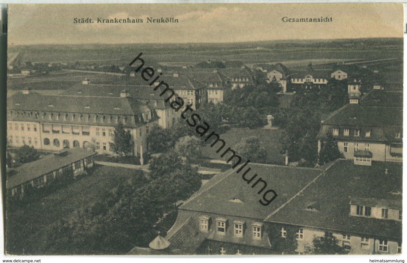 Berlin-Neukölln - Städt. Krankenhaus Neukölln - Gesamtansicht - Verlag J. Goldiner Berlin 30er Jahre - Neukoelln