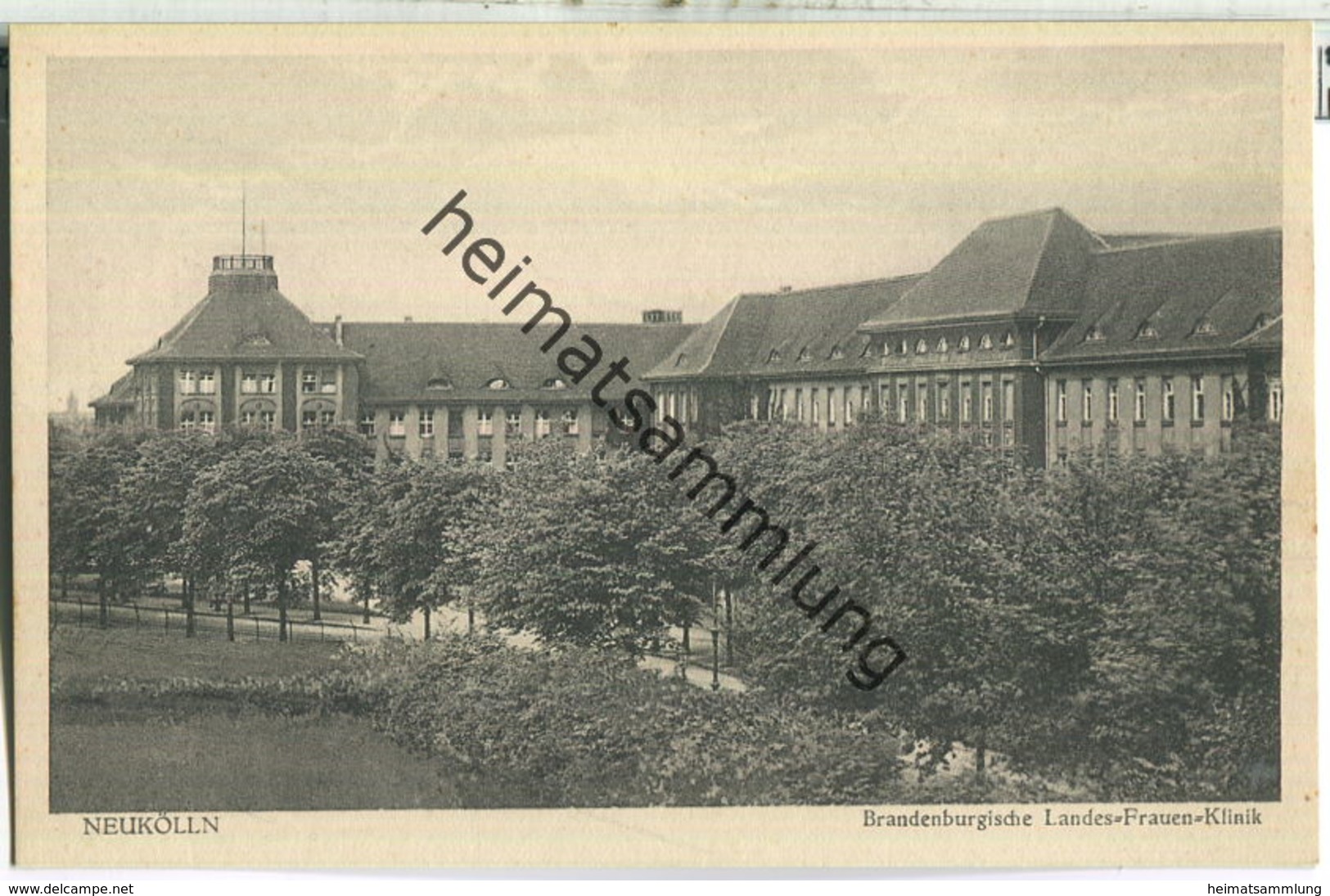 Berlin-Neukölln - Brandenburgische Landes-Frauen-Klinik - Verlag J. Goldiner Berlin 30er Jahre - Neukölln