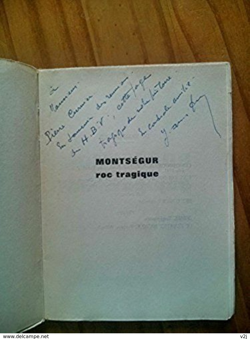 Montségur, Roc Tragique, Tragédie En 4 Actes - J Arnaud-Durand - Dédicace De L'auteur - Autographed