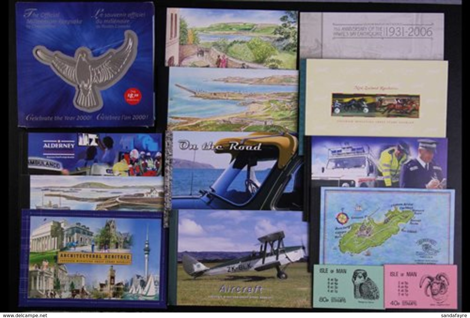 BOOKLETS 1980-2006 ACCUMULATION, All Different, Includes New Zealand & Alderney Prestige Booklets, Canada 2000s Self-adh - Autres & Non Classés