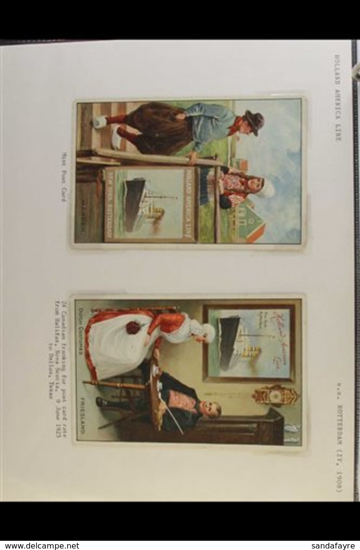 SHIPPING: HOLLAND-AMERICA LINE 1901 To 2000's Wonderful Collection Of Covers, Cards, And Associated Ephemera Expertly Wr - Sin Clasificación