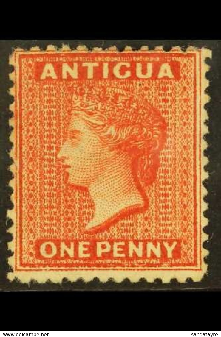 1872 1d Scarlet, Watermark Crown CC, Perf 12½, SG 14, Mint With Large Part Original Gum. For More Images, Please Visit H - Andere & Zonder Classificatie