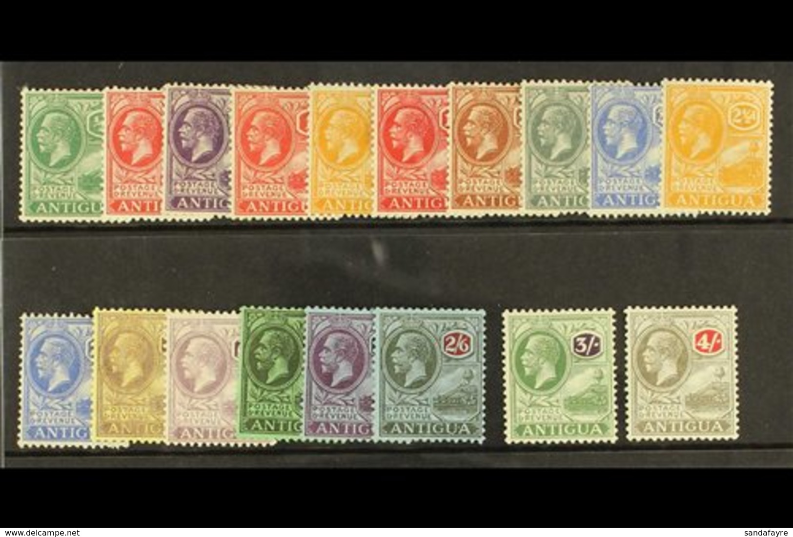 1921-29 Complete Script Set SG 62/80, Incl. Both 1d And 2½d Shades, Fine Mint. (18 Stamps) For More Images, Please Visit - Other & Unclassified