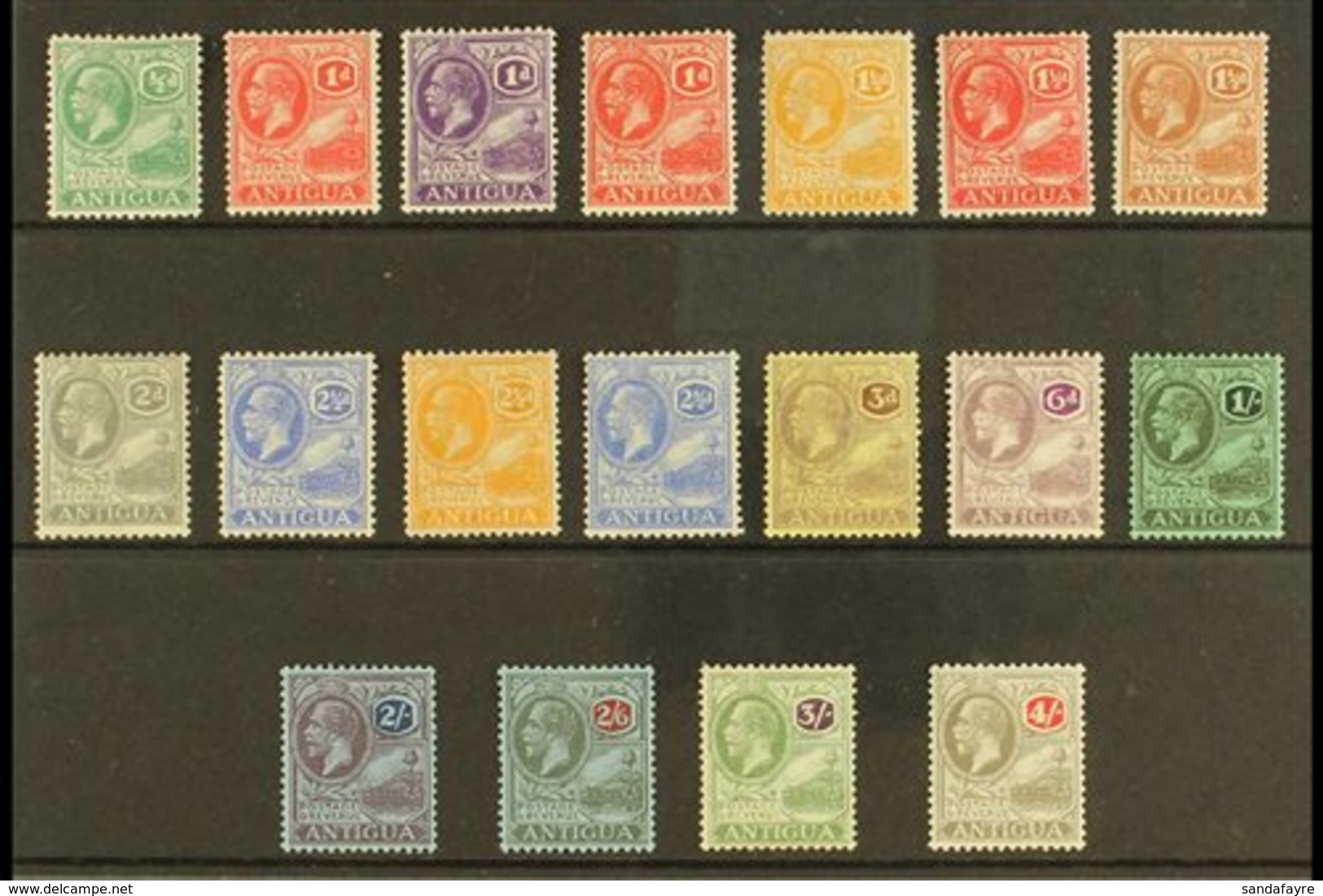 1921-29 Wmk Script CA Definitives Set Complete With The Additional Colours, SG 62/80, Very Fine Mint (the 3s With Small  - Sonstige & Ohne Zuordnung