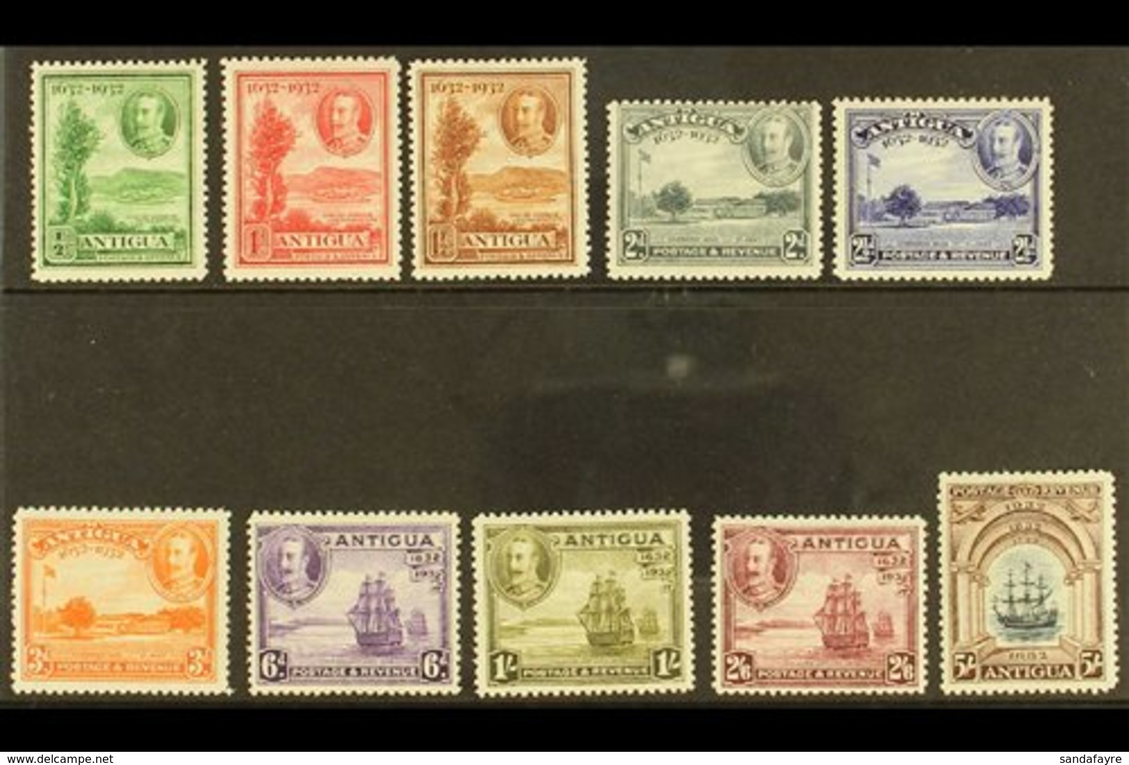 1932 Tercentenary Set, SG 81/90, Very Fine Mint (10 Stamps) For More Images, Please Visit Http://www.sandafayre.com/item - Otros & Sin Clasificación
