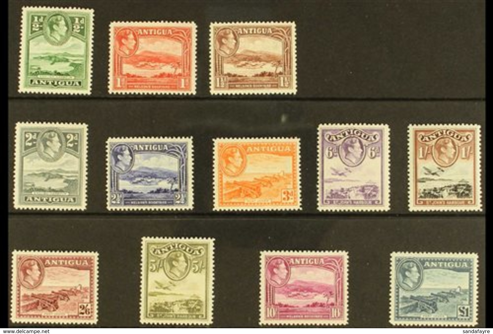 1938-51 Pictorial Definitive Set, SG 98/109, Fine Mint (12 Stamps) For More Images, Please Visit Http://www.sandafayre.c - Otros & Sin Clasificación