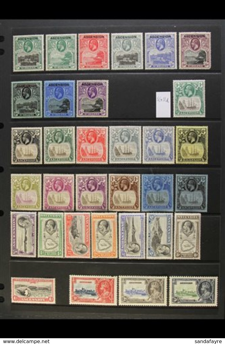 1922-1935 COMPREHENSIVE FINE MINT COLLECTION On A Stock Page, All Different, Inc 1922 Opts Set, 1924-33 Badge Set, Plus  - Ascensión