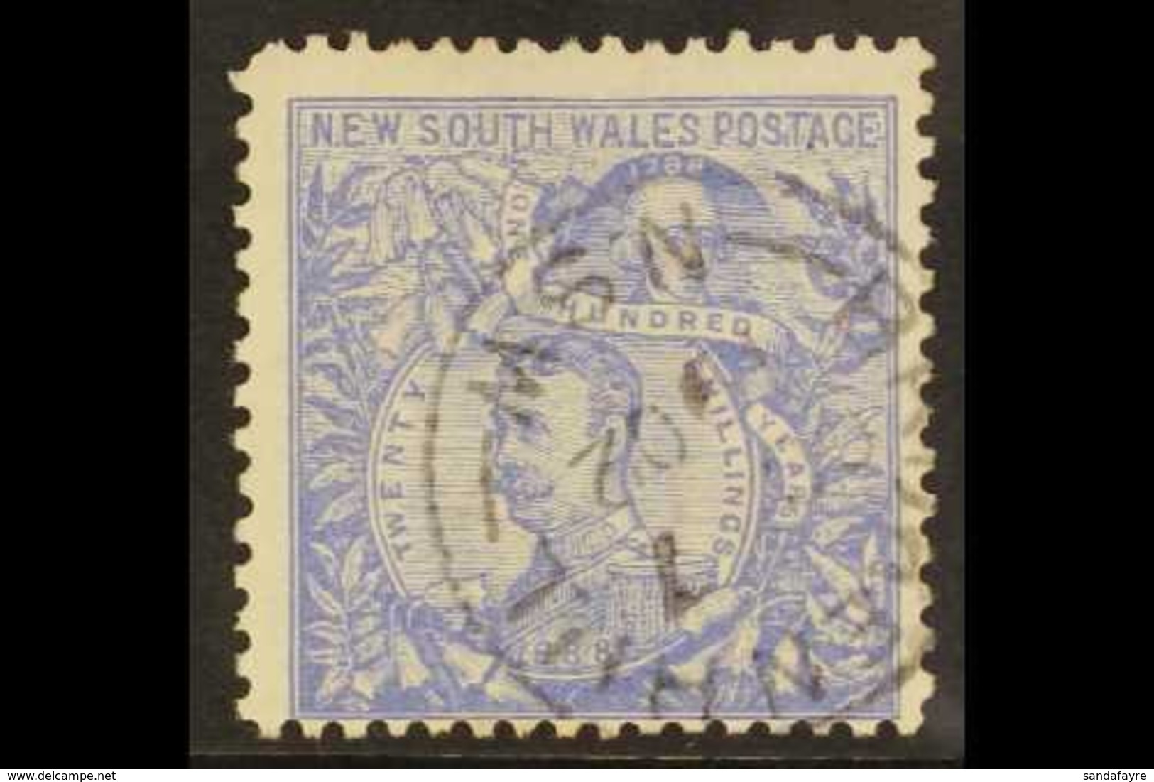 NEW SOUTH WALES 1890 20s Ultramarine, Perf. 11 X 12, SG 264ab, Fine Cds Used, Centred To Foot. For More Images, Please V - Otros & Sin Clasificación