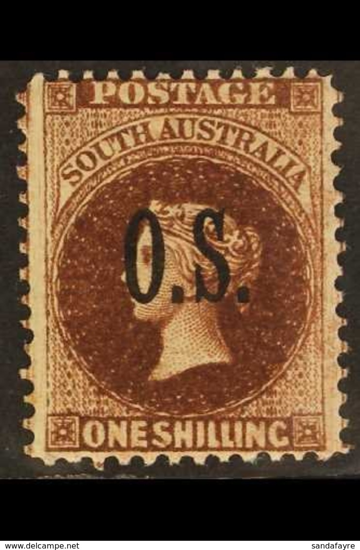 SOUTH AUSTRALIA OFFICIAL 1891-1902 1s Vandyke Brown, SG O31, Fine Mint. For More Images, Please Visit Http://www.sandafa - Sonstige & Ohne Zuordnung