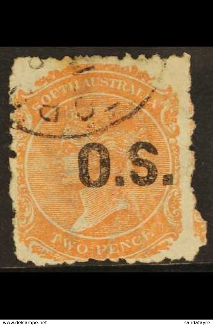 SOUTH AUSTRALIA OFFICIAL 1874 2d Orange-red, Perf. 11½-12, SG O42, Fine Cds Used. For More Images, Please Visit Http://w - Otros & Sin Clasificación