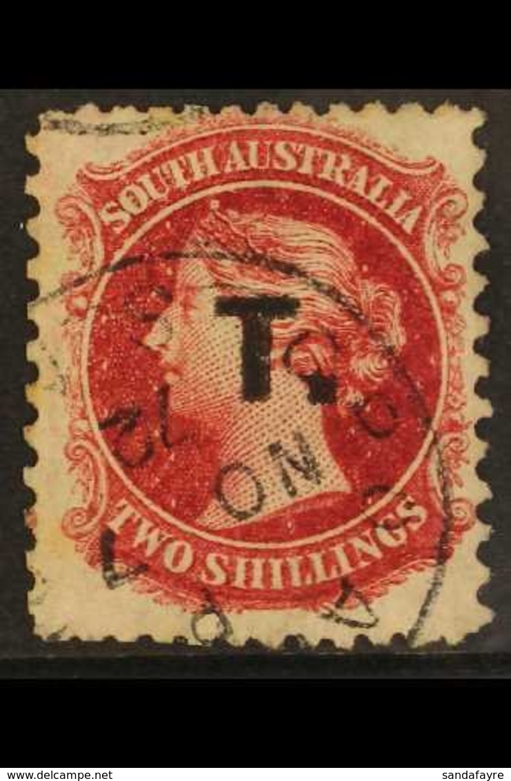 SOUTH AUSTRALIA DEPARTMENTAL OFFICIAL "T" (Treasury) In Black On 2s Perf 10 X 11½-12½, Adelaide 1872 Cds. For More Image - Otros & Sin Clasificación