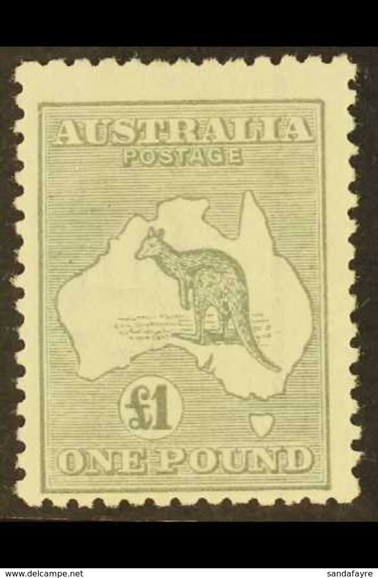 1923-24 £1 Grey Wmk Narrow Crown (3rd Wmk), SG 75, Mint Lightly Hinged. For More Images, Please Visit Http://www.sandafa - Sonstige & Ohne Zuordnung