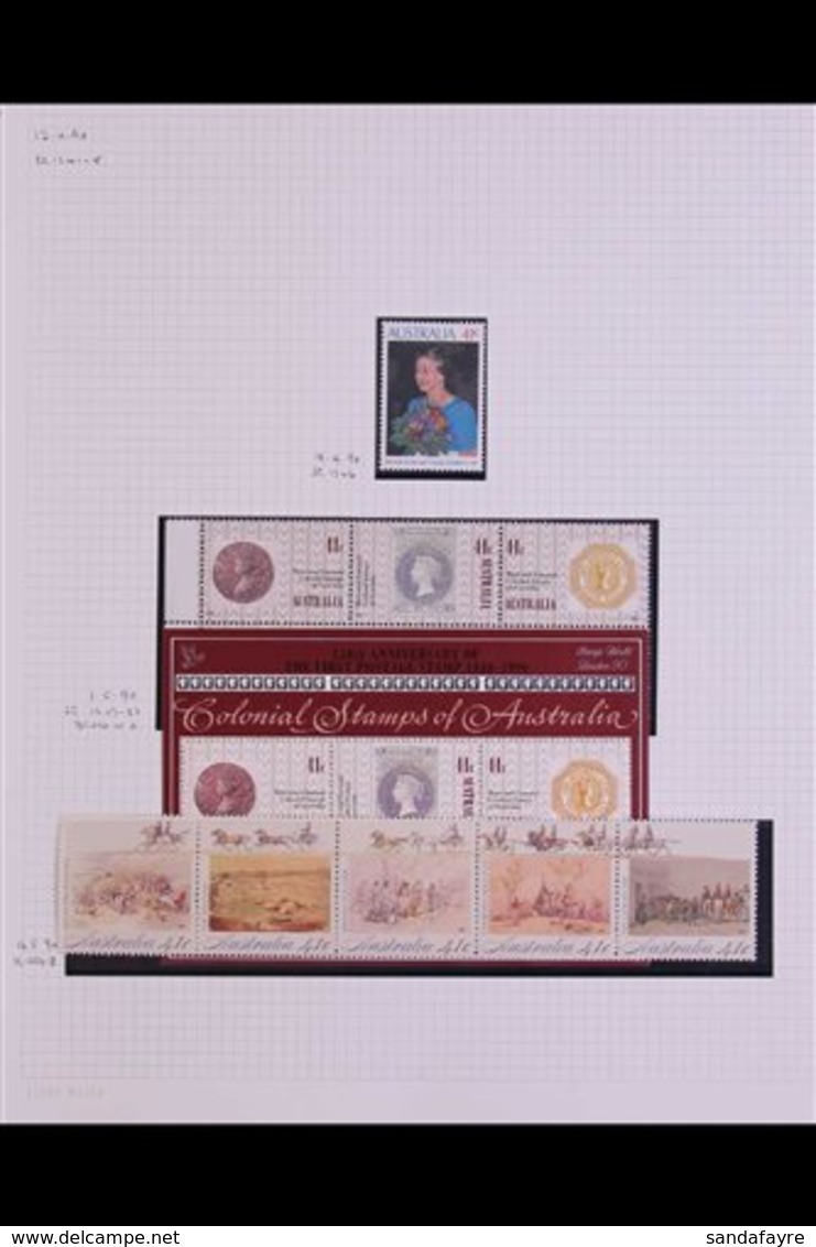 1990-1994 NEVER HINGED MINT COLLECTION Strongly Represented For The Period Including Sets, Miniature Sheets, Se-tenants, - Other & Unclassified