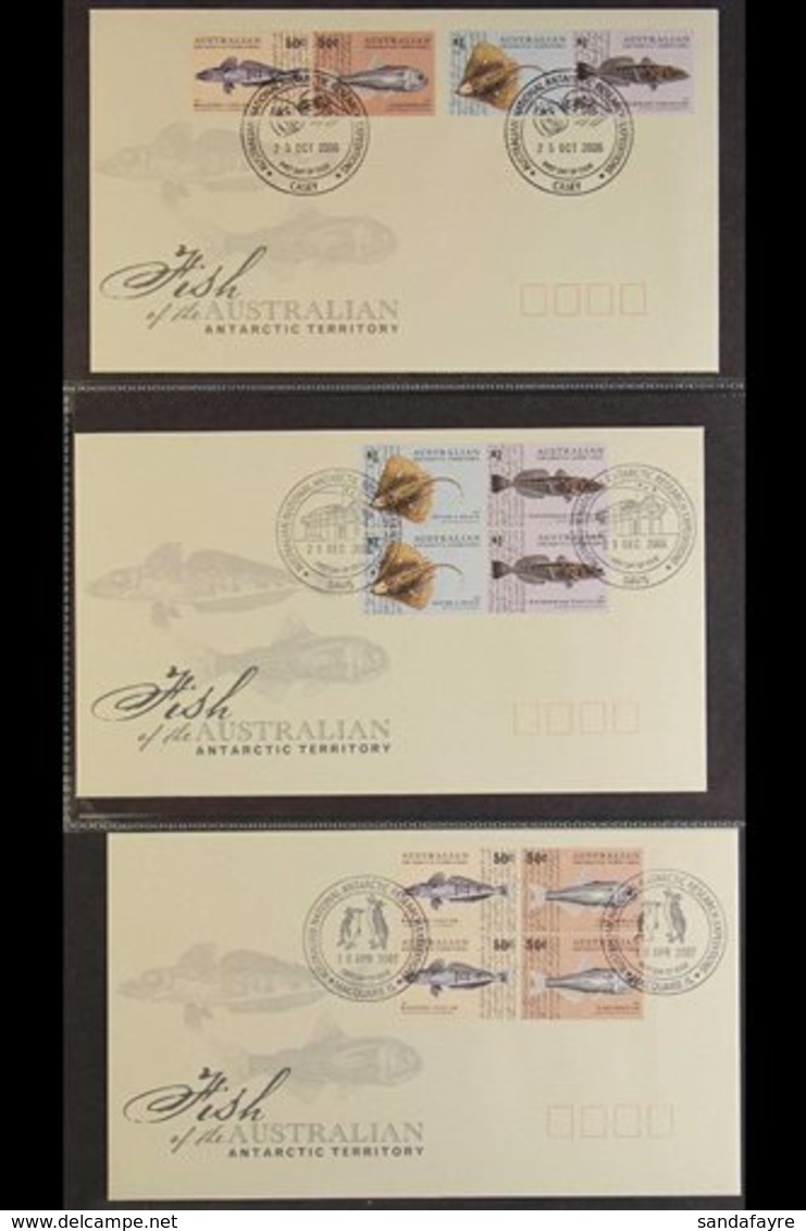 2006 FISH Collection Of Illustrated And Unaddressed First Day Covers Bearing "Fish Of The Australian Antarctic Territory - Otros & Sin Clasificación