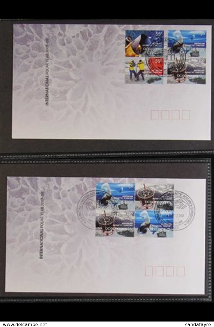 2008 INTERNATIONAL POLAR YEAR Collection Of Illustrated And Unaddressed First Day Covers Bearing "International Polar Ye - Andere & Zonder Classificatie