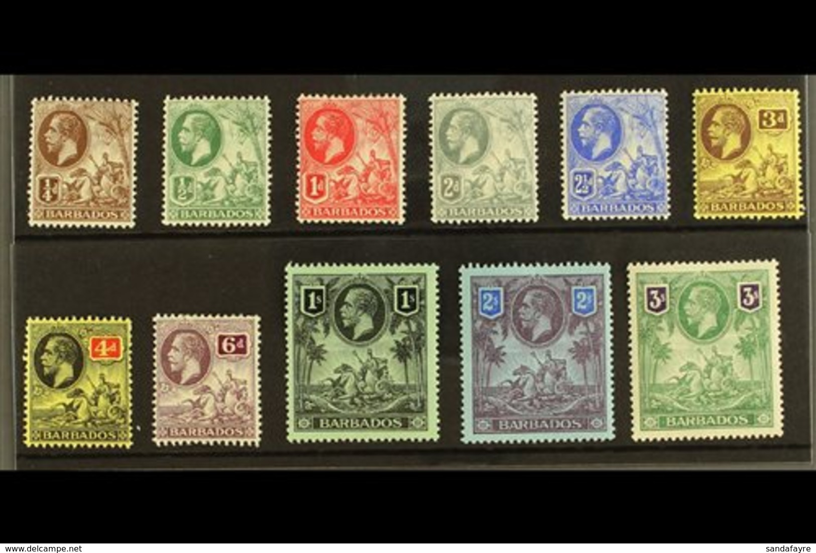 1912-16 Definitives Complete Set, SG 170/80, Very Fine Mint. Fresh! (11 Stamps) For More Images, Please Visit Http://www - Barbades (...-1966)