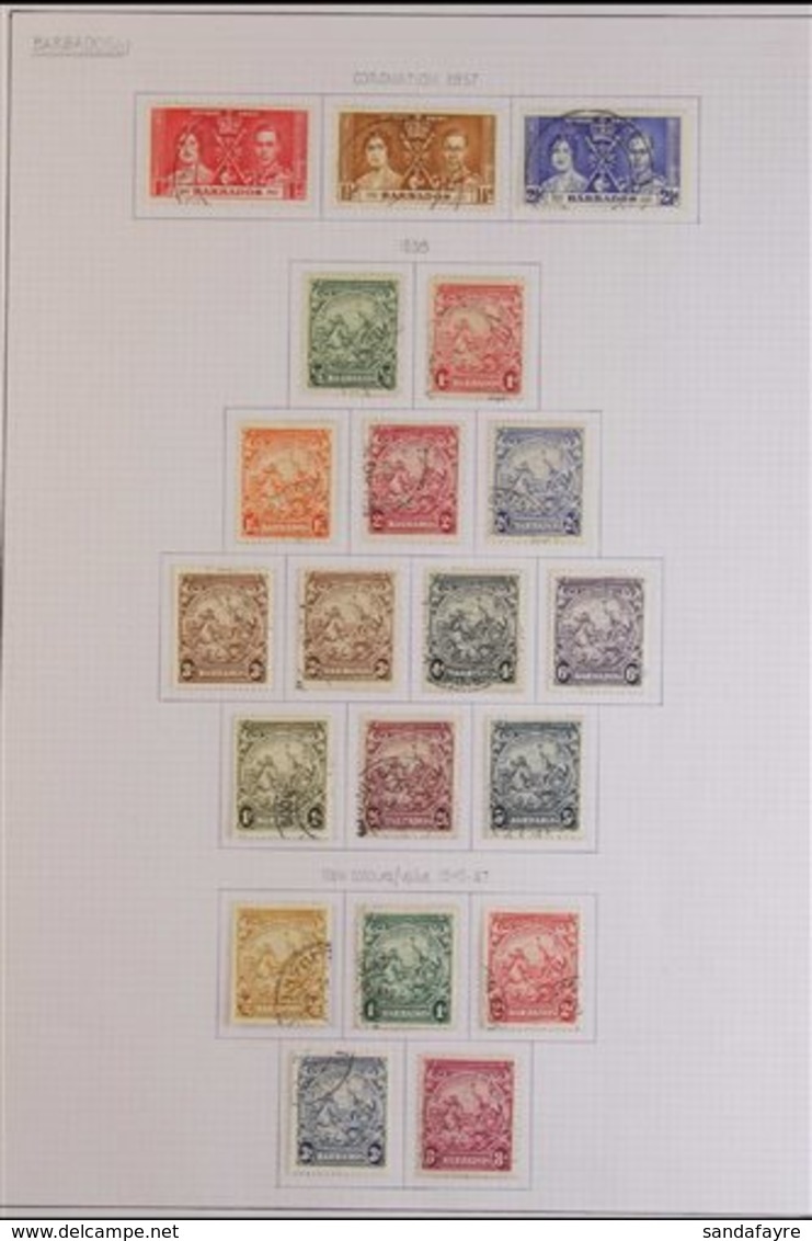 1937-1972 COLLECTION OF USED SETS. An Attractive, ALL DIFFERENT Collection Of Used Sets That Includes KGVI Omnibus Sets, - Barbados (...-1966)