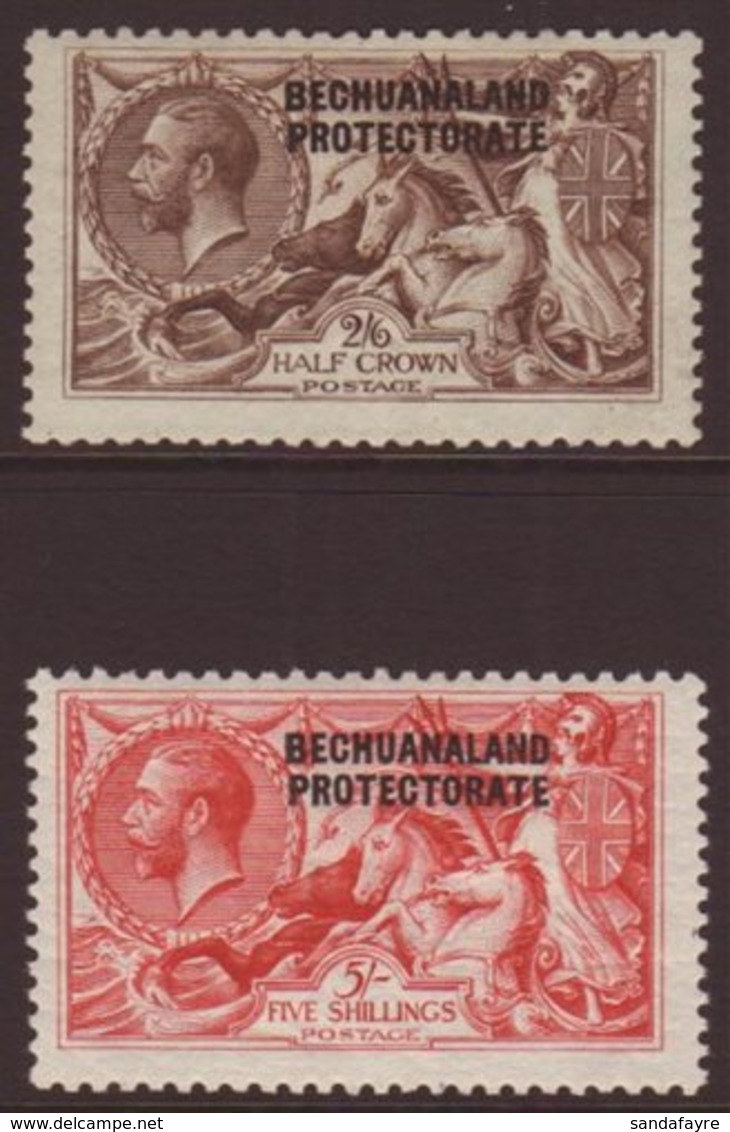 1920-23 2s6d & 5s B.W. Seahorse Set, SG 88/89, Very Fine Mint (2 Stamps) For More Images, Please Visit Http://www.sandaf - Andere & Zonder Classificatie