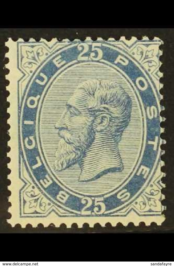 1883 25c Dull Blue King (COB 40, SG 65, Michel 37), Mint, Some Gum Creases, Centered To Top Right, Lovely Fresh Colour.  - Autres & Non Classés