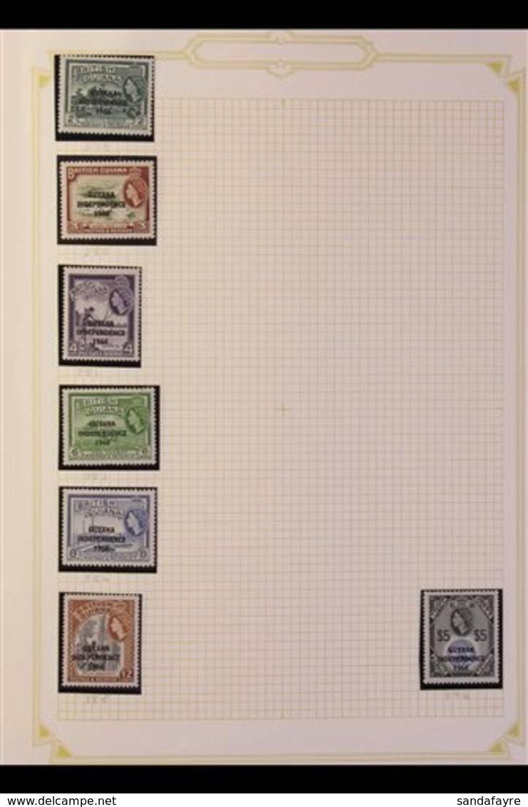 1966-1983 NEVER HINGED MINT COLLECTION With Light Duplication (usually X1 To X3 Of Each) On Leaves, Includes 1966-67 Opt - Guyana (1966-...)