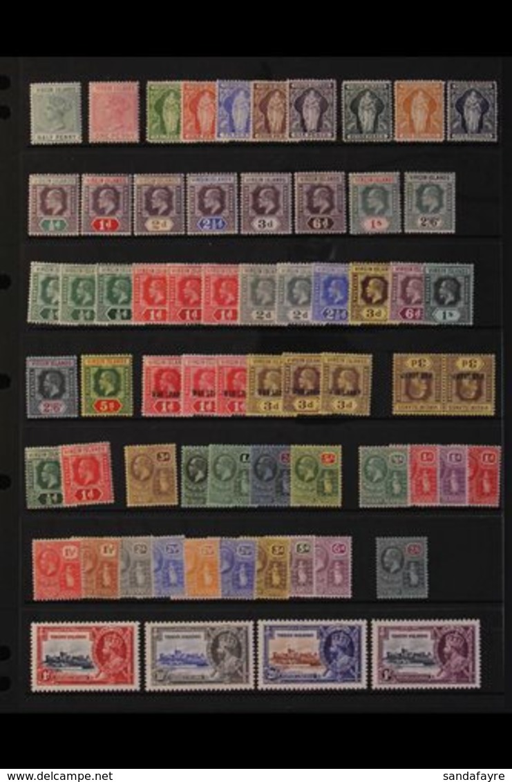 1883-1935 VERY FINE MINT COLLECTION We See 1883-84 1d Pale Rose, 1899 Set, 1904 Set To 2s6d, 1913-19 Set Plus Shades, Wa - British Virgin Islands