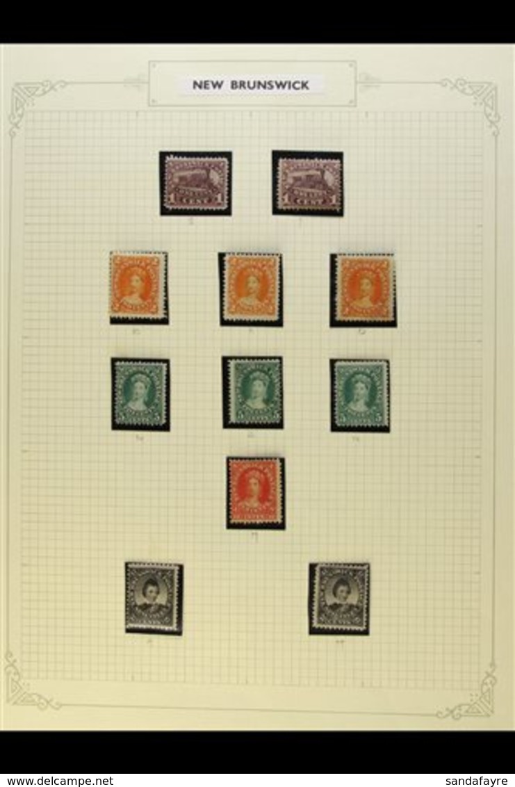 1860-63 MINT/UNUSED GROUP In Hingeless Mounts On A Page, Comprising 1c (x2), 2c (x3), 5c (x3), 10c & 17c (x2). Poor Or N - Autres & Non Classés