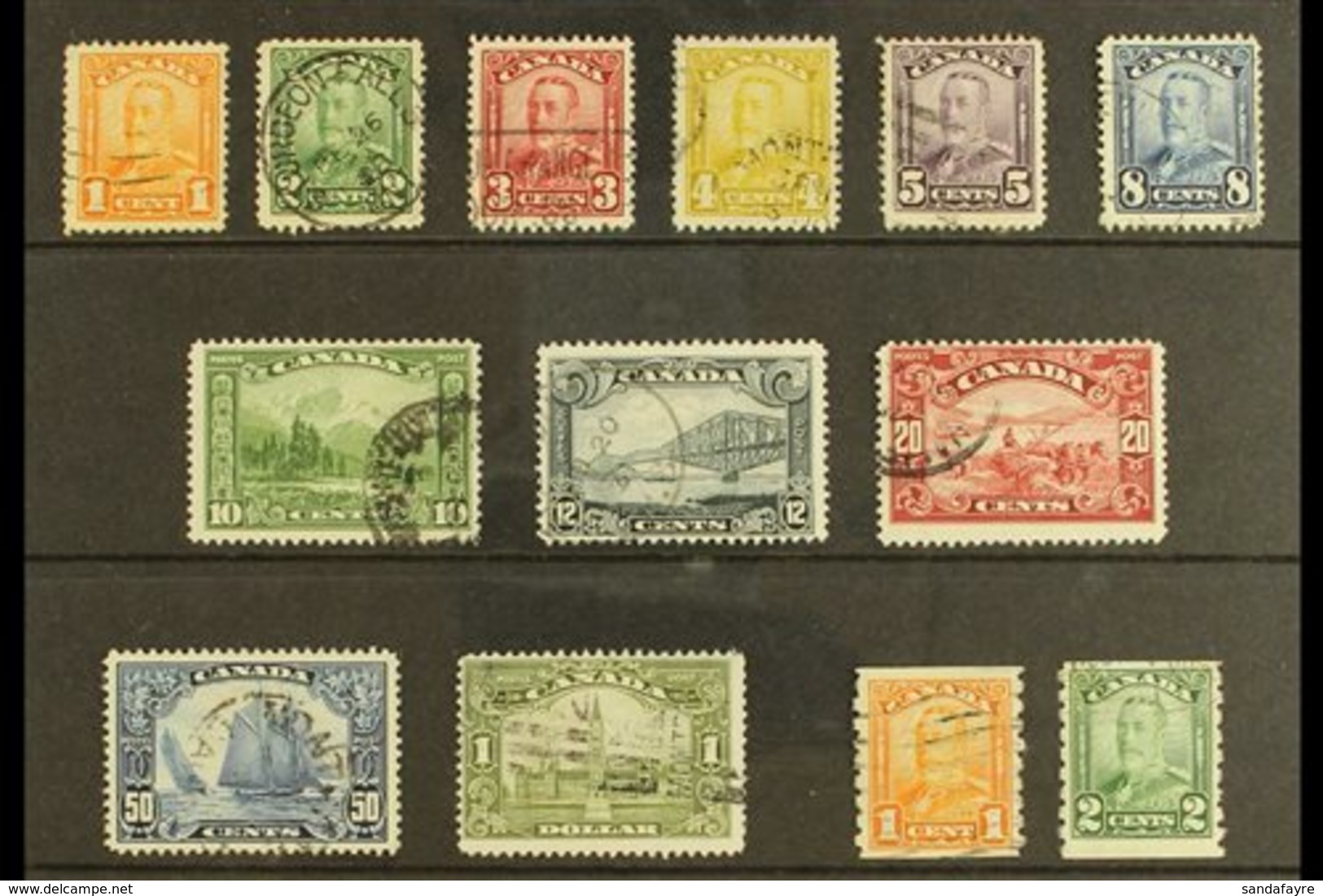1928-29 Complete Definitive Set Plus 1c And 2c Coil Stamps, SG 273/285 Plus 286/287, Good To Fine Used, Generally With L - Andere & Zonder Classificatie