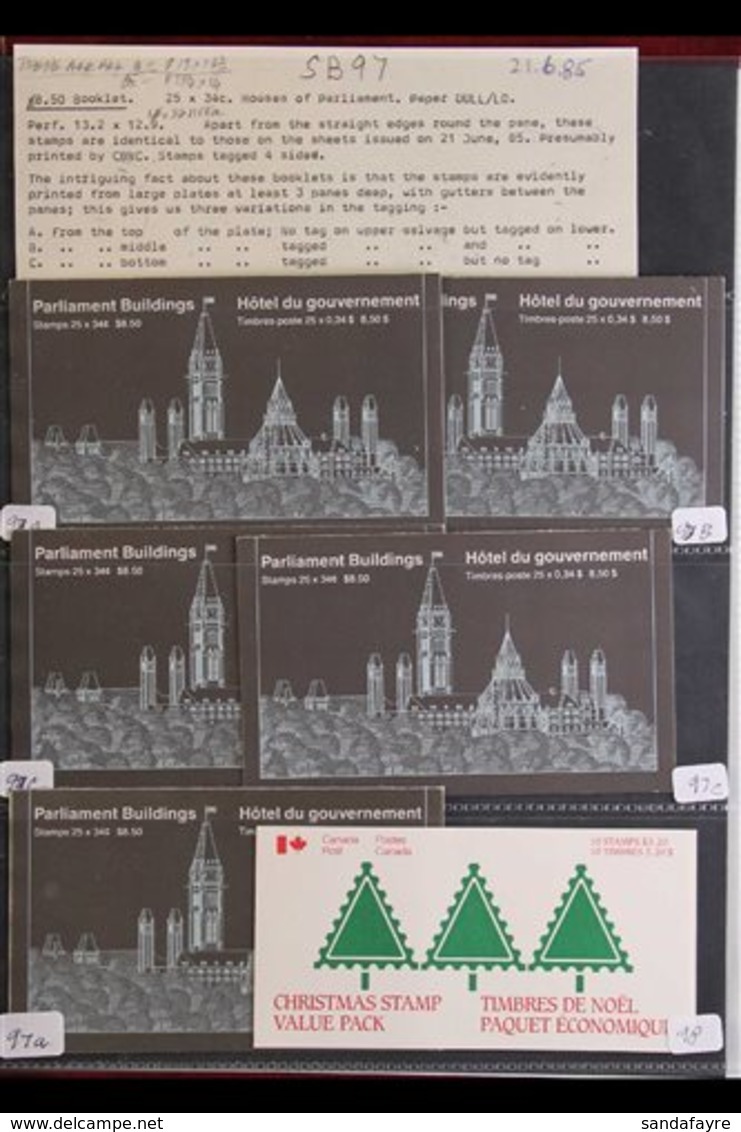 1977-1985 BOOKLET COLLECTION Presented In Sleeved Pages In An Album, Light Duplication Including Paper Variants And Othe - Other & Unclassified