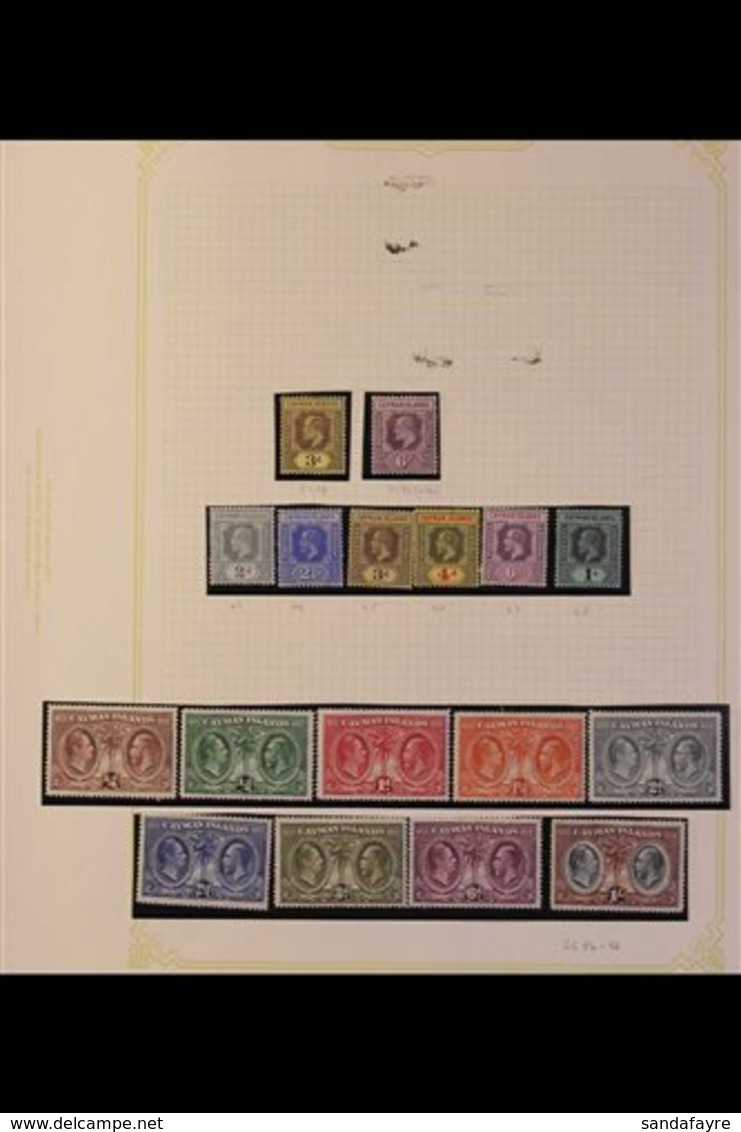 1907-1983 FINE/VERY FINE MINT COLLECTION On Leaves, ALL DIFFERENT, Includes 1907-09 Vals To 6d, 1932 Centenary Set To 1s - Kaimaninseln