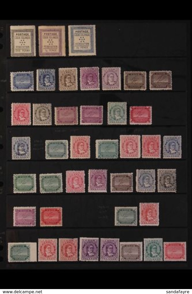 1892-1949 ATTRACTIVE MINT COLLECTION On Stock Pages, Mostly All Different With A Few Shades, Includes 1892 Set To 2½d, 1 - Islas Cook