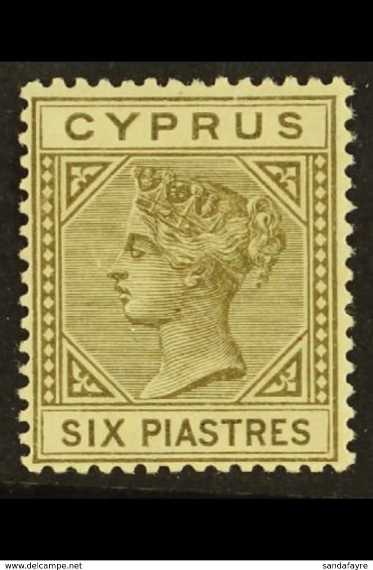 1882-86 6pi Olive-grey, Die I, Watermark Crown CA, SG 21, Fine Mint. For More Images, Please Visit Http://www.sandafayre - Otros & Sin Clasificación