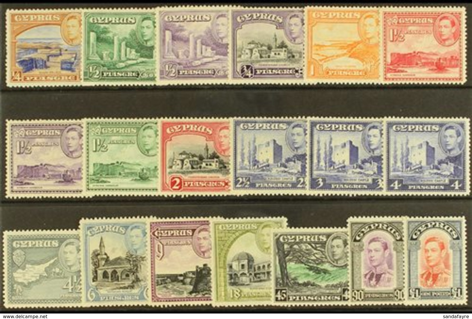 1938-51 Pictorial Definitive Set, SG 151/63, Fine Mint (19 Stamps) For More Images, Please Visit Http://www.sandafayre.c - Otros & Sin Clasificación