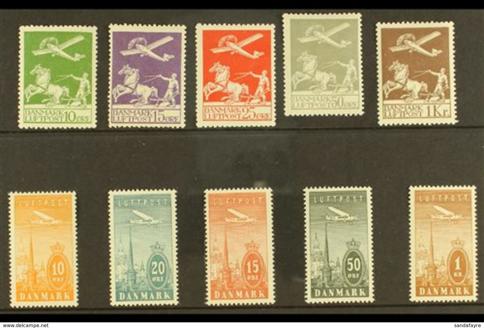 1925-34 AIR POST COLLECTION Includes 1925-26 Set, SG 224/26, Mi 143/45, 1929 Set Of Additional Values, SG 227/28, Mi 180 - Other & Unclassified