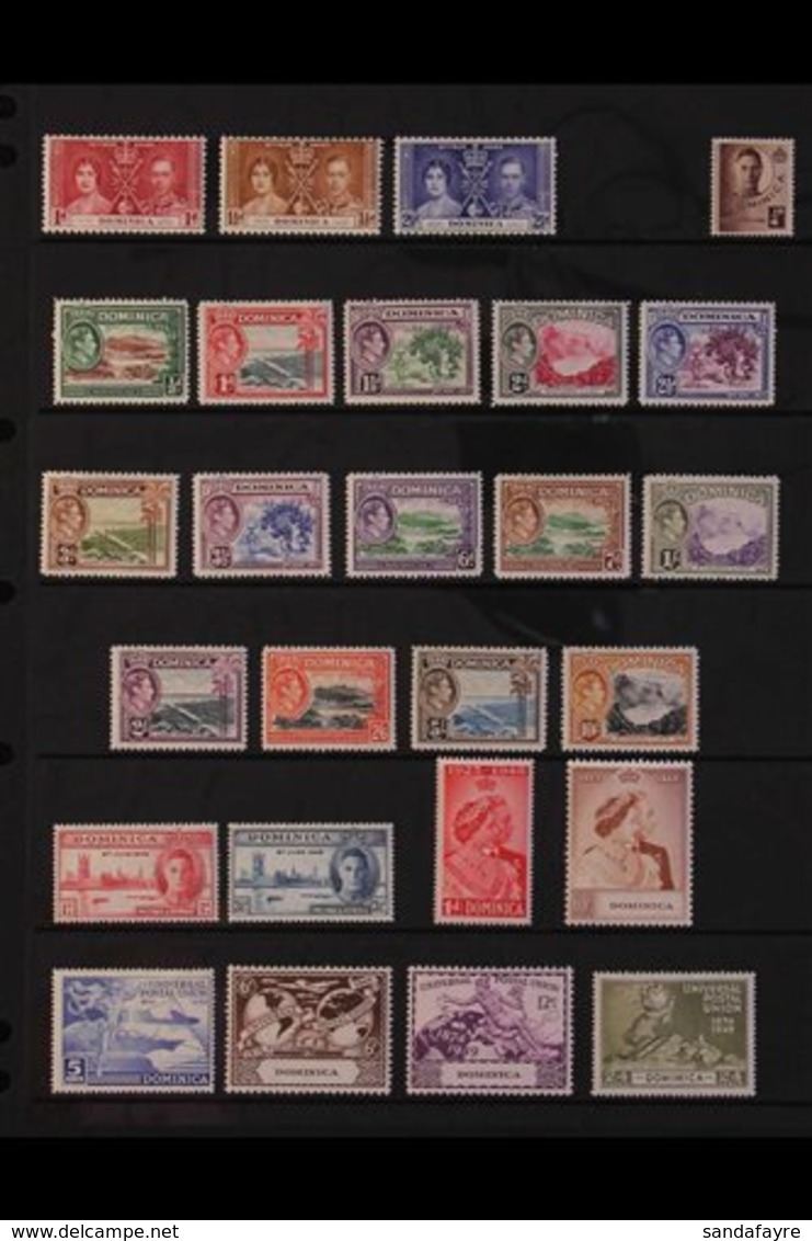 1937-52 COMPLETE MINT COLLECTION A Complete "Basic" Run Of Fresh Mint Issues From The 1937 Coronation To The 1951 New Co - Dominica (...-1978)