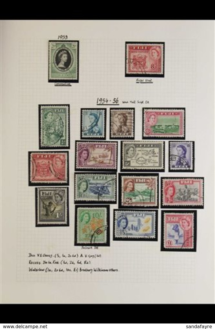 1953-71 VERY FINE CDS USED COLLECTION Displayed On Pages, Basically Complete Incl. All Definitive Sets, Lovely ! (175+ S - Fiji (...-1970)