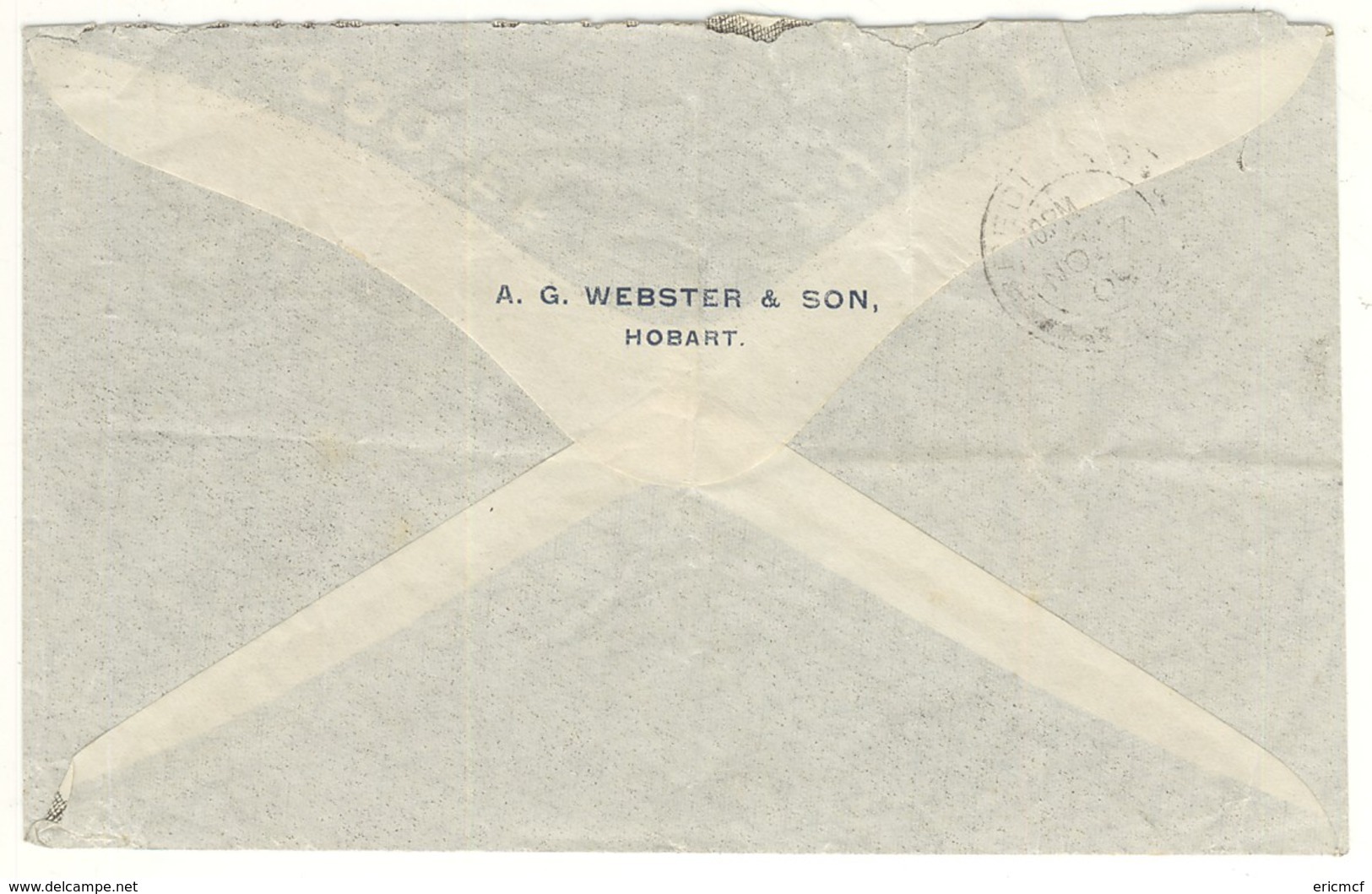 Tasmania 2d QV Postal Stationery Envelope STO 1909 To UK - Briefe U. Dokumente