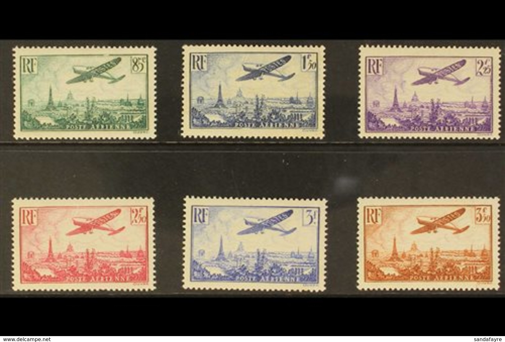 1936 POST AERIENNE Air Post Complete Set, Yv 8/13, Never Hinged Mint (6 Stamps) For More Images, Please Visit Http://www - Otros & Sin Clasificación