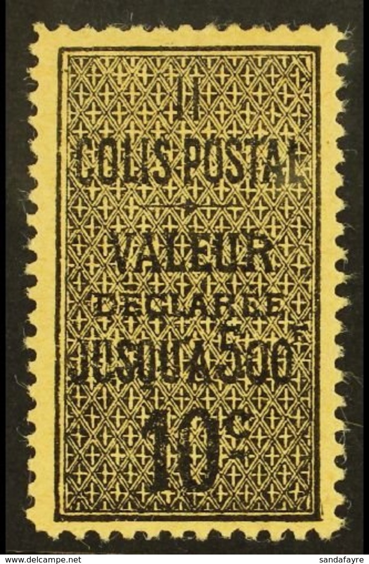 ALGERIA PARCEL POST 1899 10c Black On Yellowish, Type I, Yv 2a, Very Fine Mint. For More Images, Please Visit Http://www - Andere & Zonder Classificatie